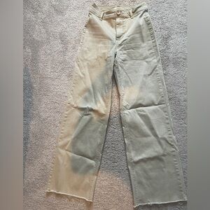 Oat New York Wide Leg Pants in Light Tan